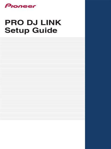 pro mrjlink|PRO DJ LINK Setup Guide.